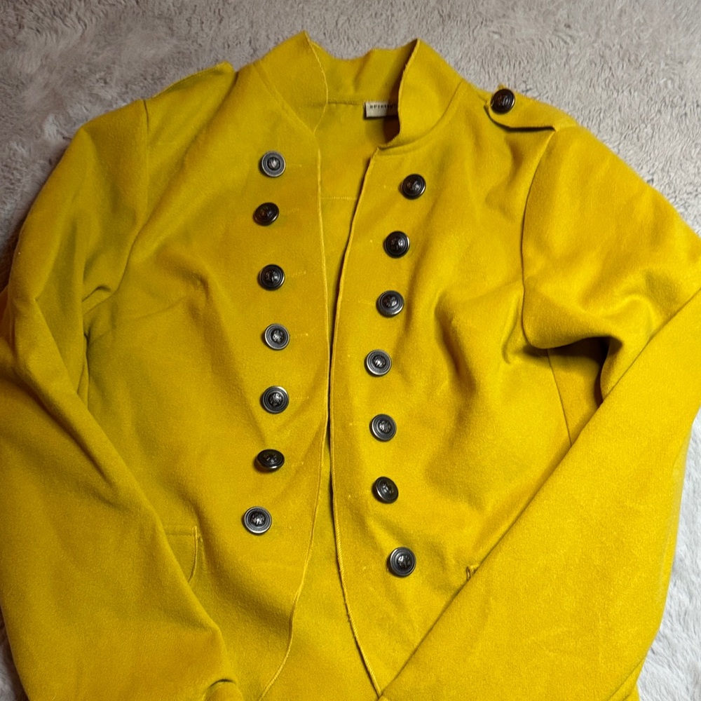 Yellow Double-Breasted women’s Jacket